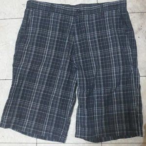 Black Plaid Shorts